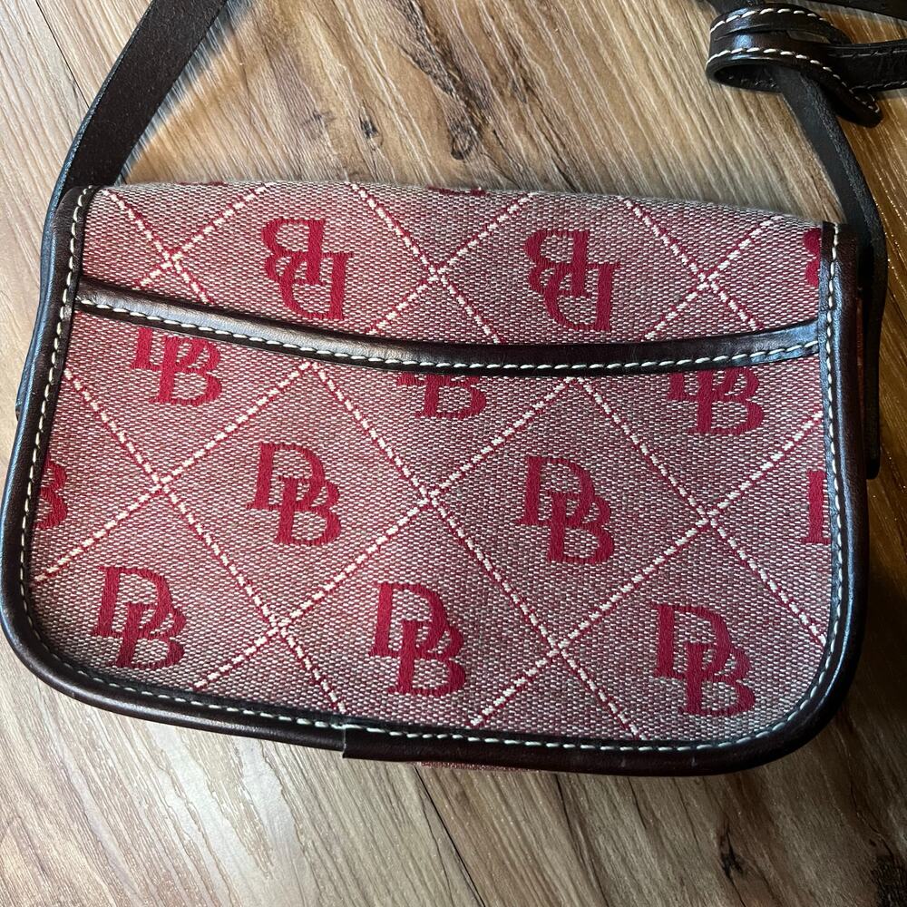 Dooney & Bourke Ruby Red Db Monogram Small Crossb… - image 6